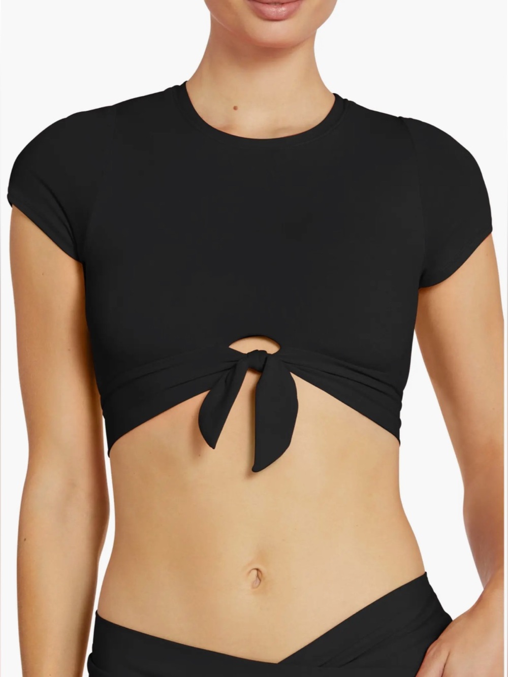 Robin Piccone Ava Knot Front Tee Bikini Top
